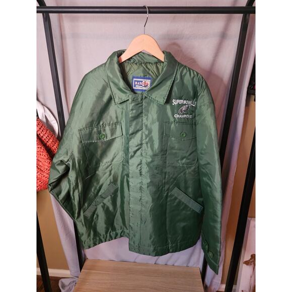 Vintage Inspired Super Bowl LII Champions Jacket Philadelphia Eagles Size Large - Picture 2 of 9